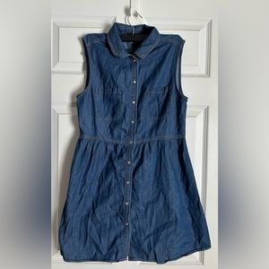 Derek Heart Denim Sleeve-Less dress